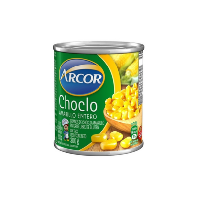 CHOCLO AMARILLO ENTERO, ARCOR, 300 gr