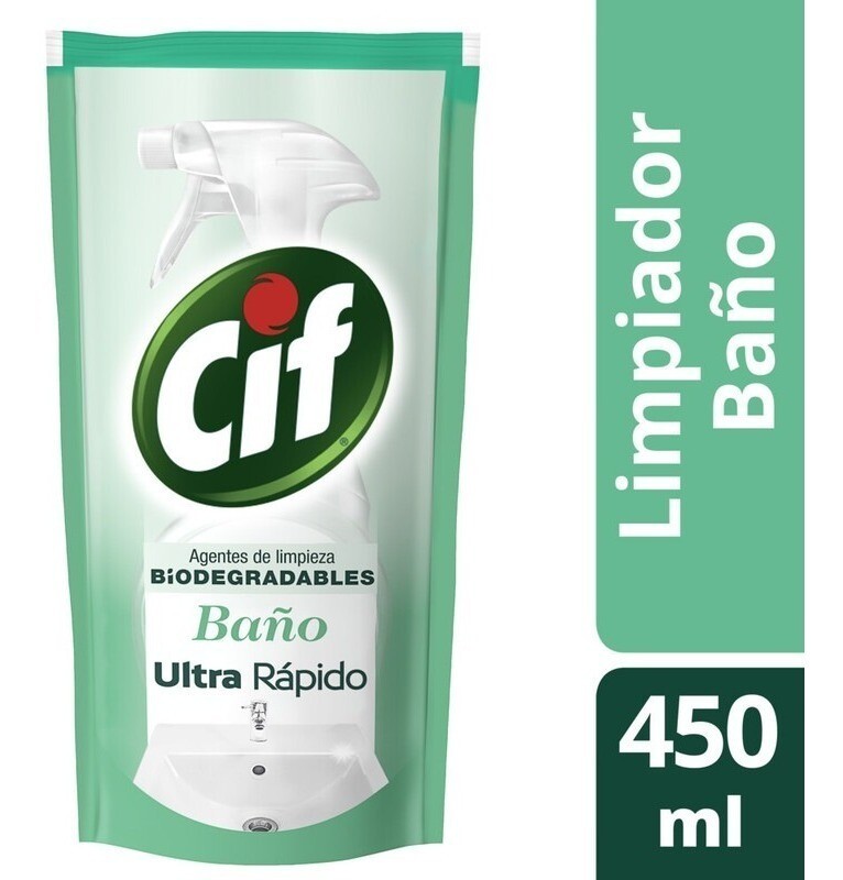 LIMPIADOR DE BAÑOS, CIF, 450 ml