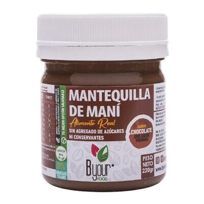 MANTEQUILLA DE MANI TWIST DE CHOCOLATE, B YOUR FOOD, 220 gr