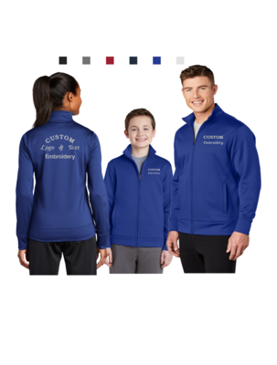 Custom Embroidered Sport-Tek Sport-Wick Fleece Full-Zip Jacket - Men&#39;s, Ladies &amp; Youth