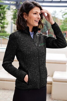 Custom Embroidered Port Authority® Sweater Fleece Jacket Business Team Corporate Uniform Personalized Men&#39;s Unisex Ladies XS-4XL