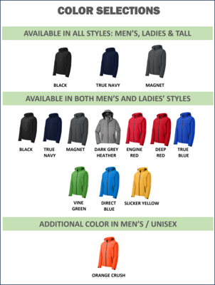 Custom EMBROIDERED Port Authority Torrent Waterproof Jacket Monogrammed Rain Company Logo Outerwear Bright Color Wind Resistant Men&#39;s Ladies Tall  J333 L333 TLJ333