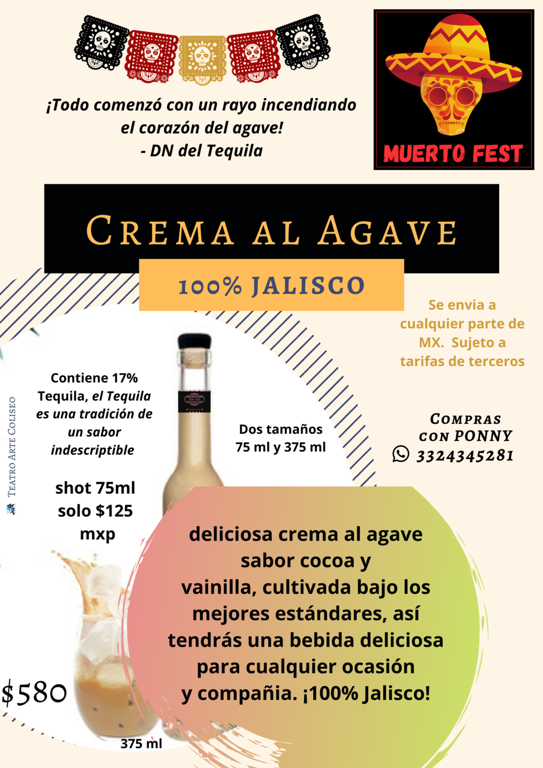 Crema al Agave 375 ml