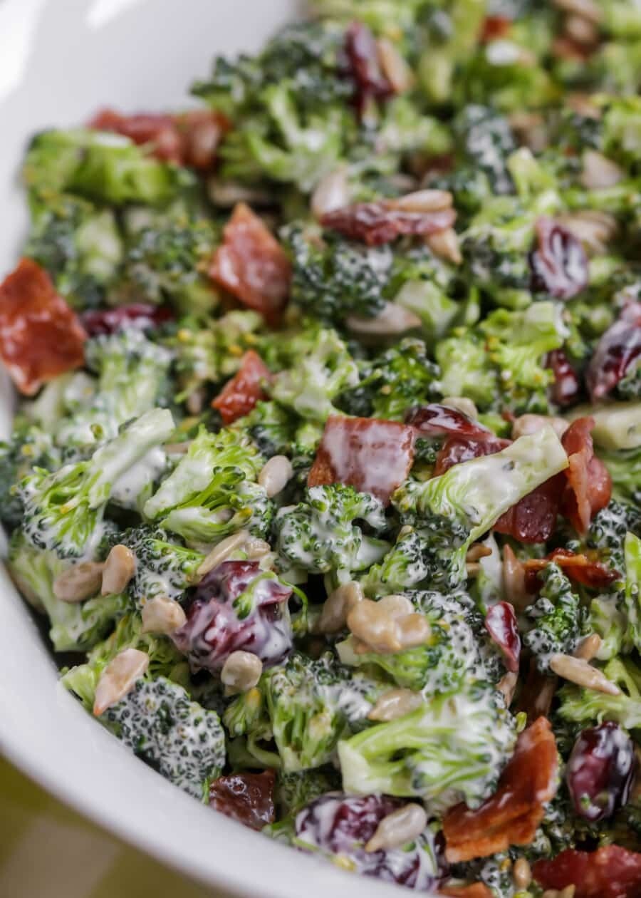 Old Fashioned Broccoli and Bacon Salad -KETO, GF Old Fashioned Broccoli and Bacon Salad -KETO, GF