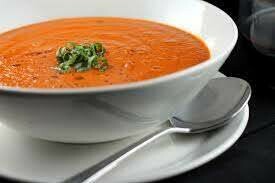 Tomato and Roasted Red Pepper Soup (Keto, Vegetarian, GF) Tomato and Roasted Red Pepper Soup (Keto, Vegetarian, GF)