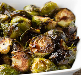 Balsamic Glazed and Roasted Brussel Sprouts Balsamic Glazed and Roasted Brussel Sprouts