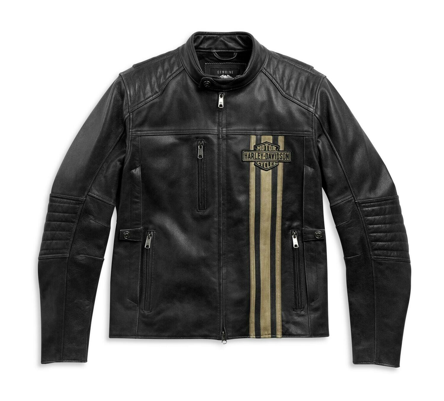 Gear - Men&#39;s H-D Triple Vent Passing Link II Leather Jacket