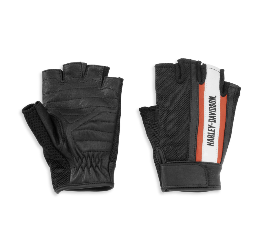 Gear - Women&#39;s Miss Enthusiast Mesh &amp; Leather Fingerless Glove - SIZE XS ONLY