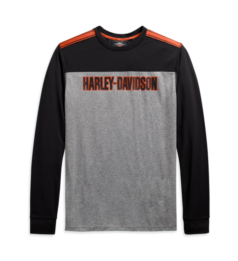 Apparel - Men&#39;s Performance Micro Mesh Long Sleeve Colorblock Tee
