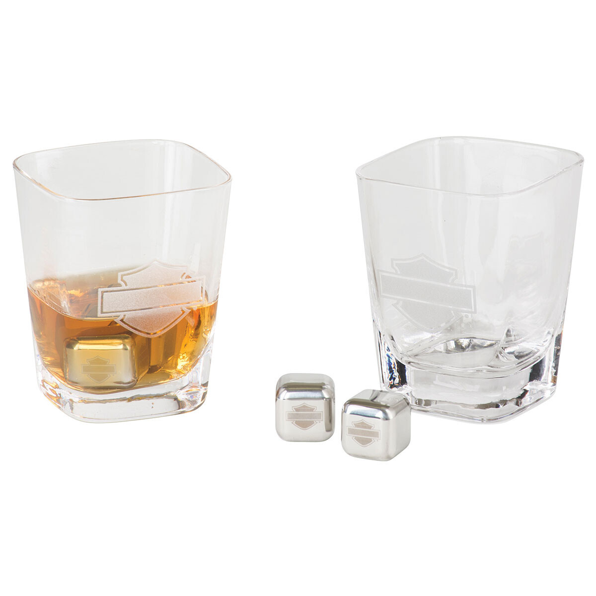 Drinkware - H-D SILHOUETTE B&amp;S ROCKS GLASS SET