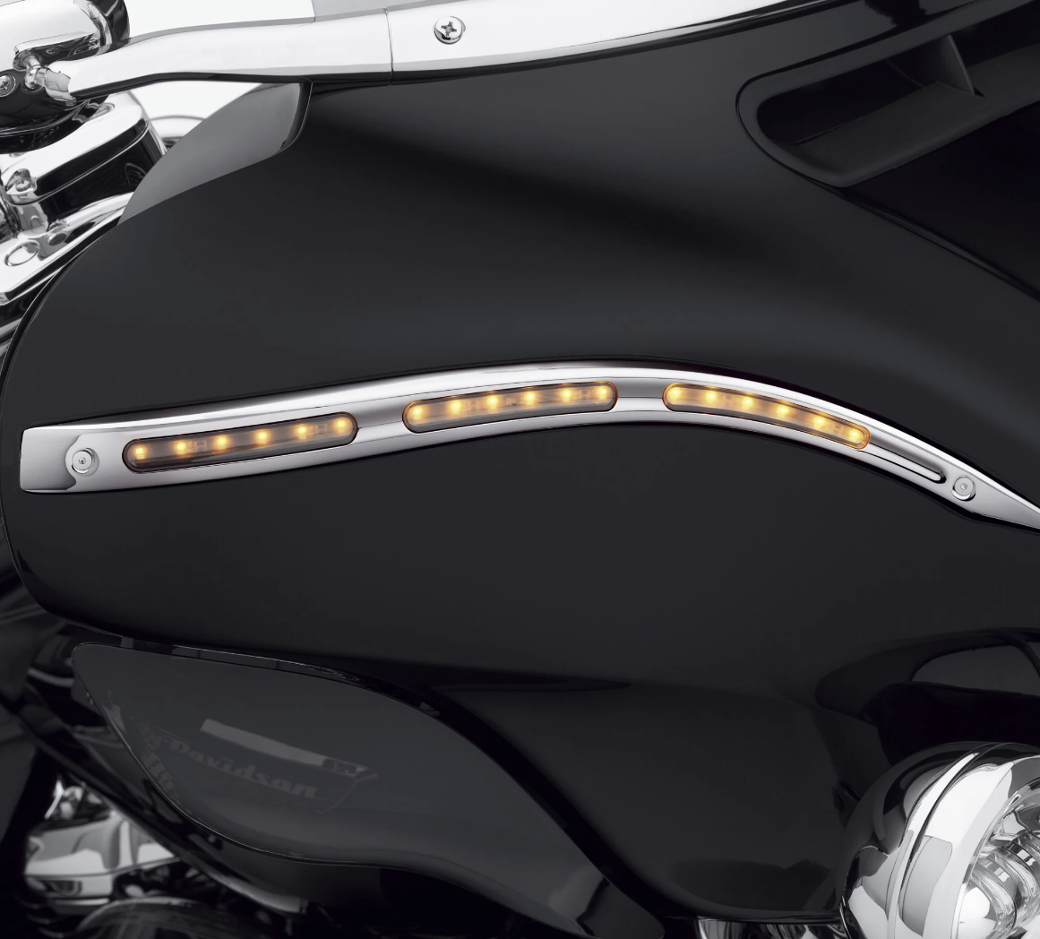 Lighting - Electra Glo Illuminated Fairing Accent Trim - Chrome
