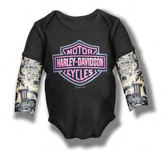 Infant Girl 0-12M - Creeper with Tattoo Sleeves