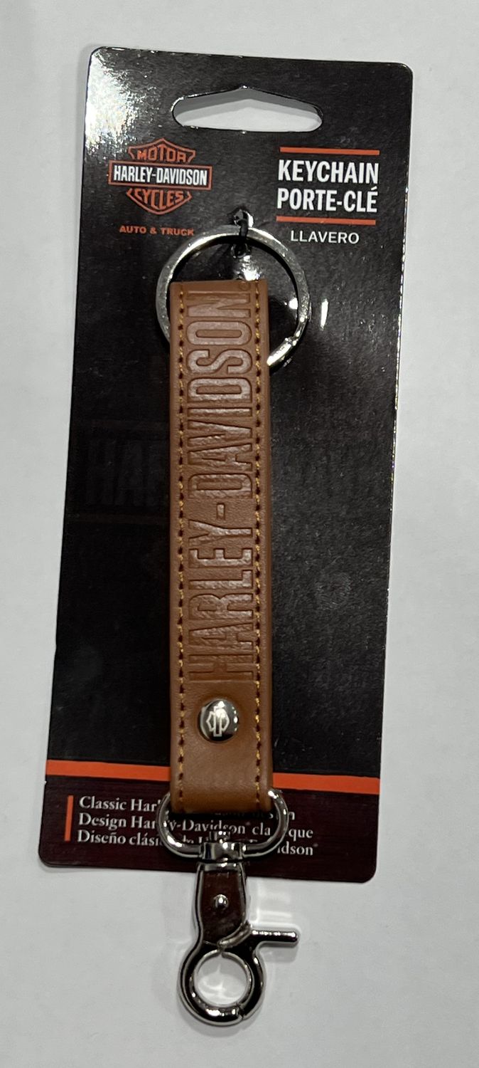 Keychain - Brown Vinyl Strap Key Chain
