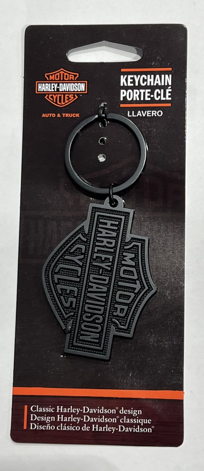 Keychain - Knurled Pattern Metal Key Chain