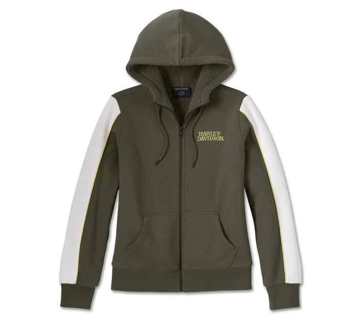 Apparel - Women&#39;s Willie G Sherpa Lined Zip Front Hoodie - SIZE XL ONLY