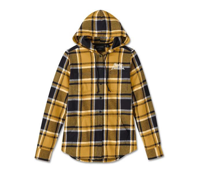 Apparel - Women&#39;s Street Surplus Long Sleeve Flannel Shirt - YD plaid - Mineral Yellow