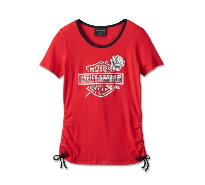 Apparel - Women&#39;s Illuminate Bar &amp; Shield Tee - Bold Red