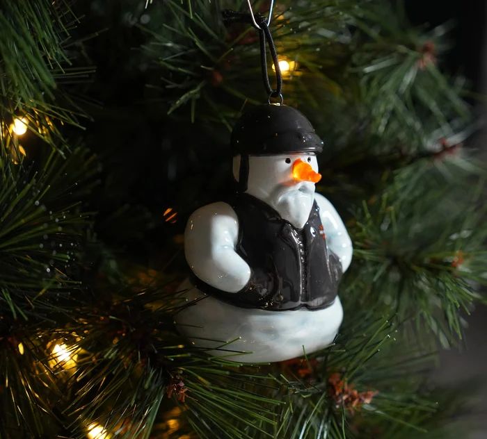 XMAS 2024 - BIKER SNOWMAN LED ORNAMENT