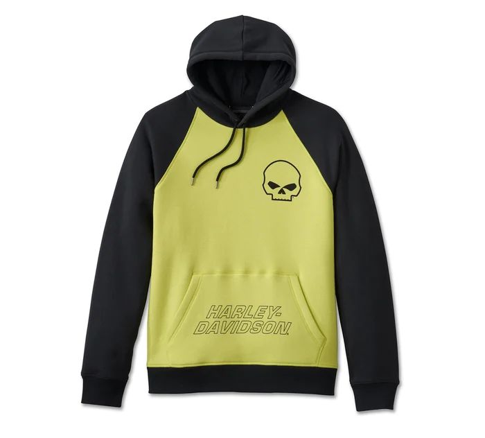 Apparel - Men's Willie G Skull Raglan Hoodie Apparel - Men's Willie G Skull Raglan Hoodie