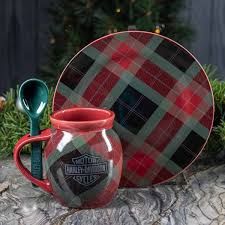 XMAS 2024 - HOLIDAY PLAID COCOA MUG SET