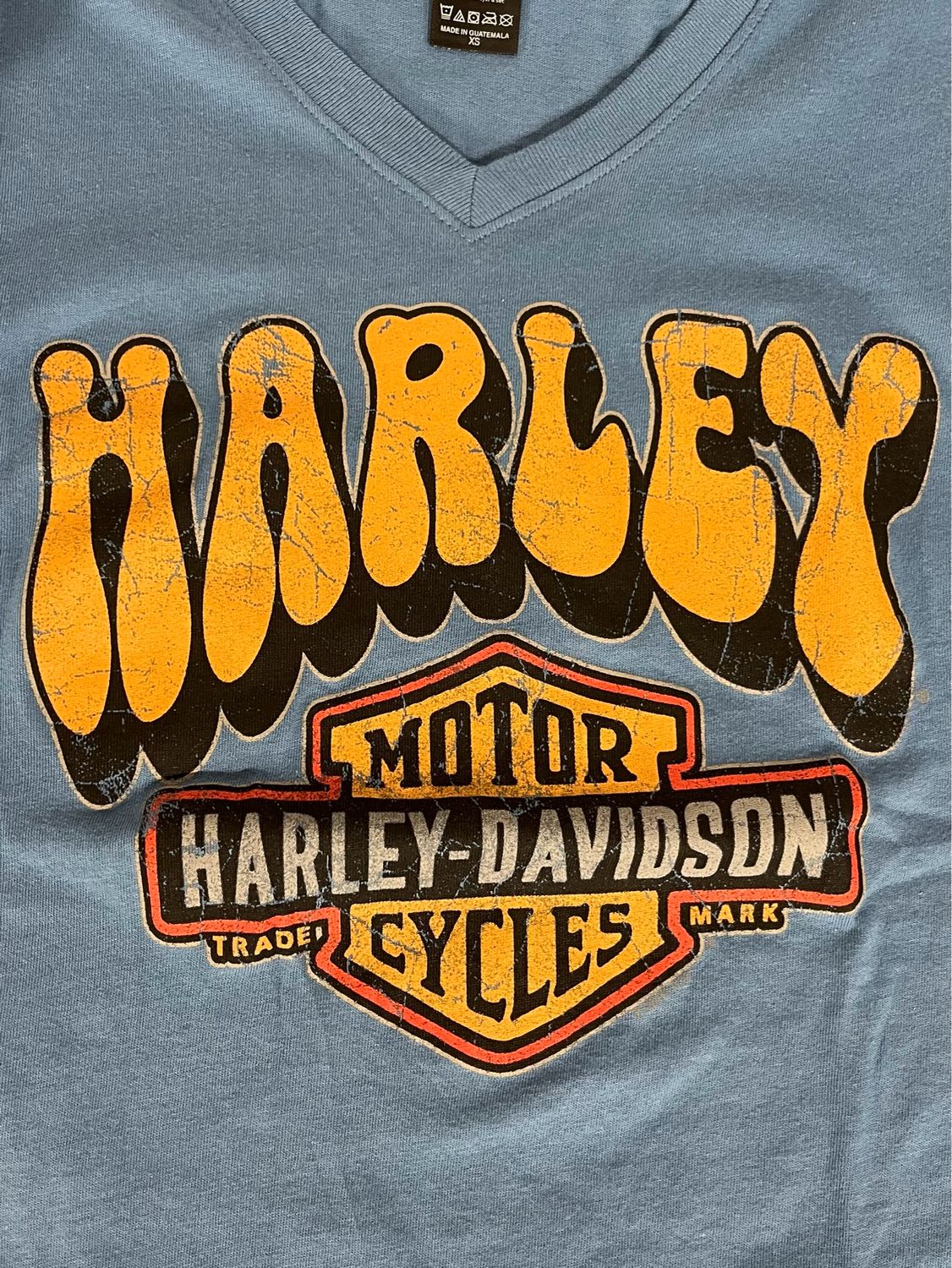 Women's Custom Shirt - H-D Groovy V-Neck Tee