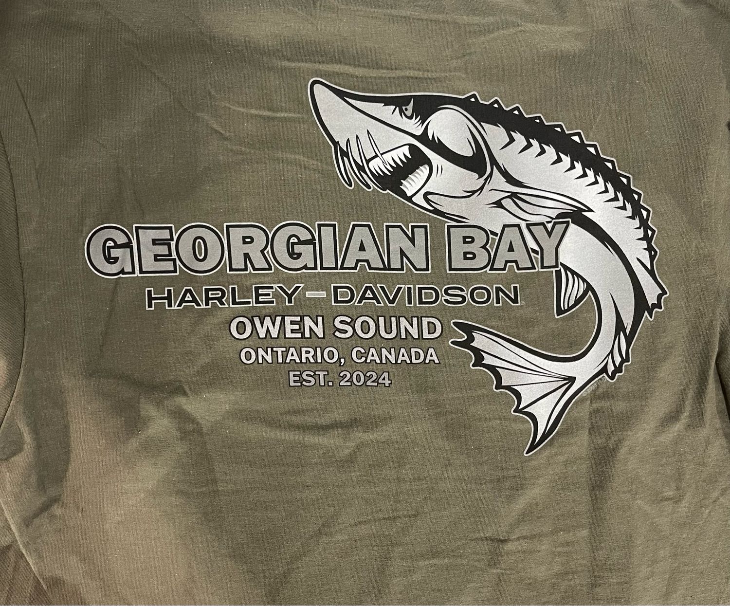 Men's Custom Tee - Green B&amp;S Outline Tee