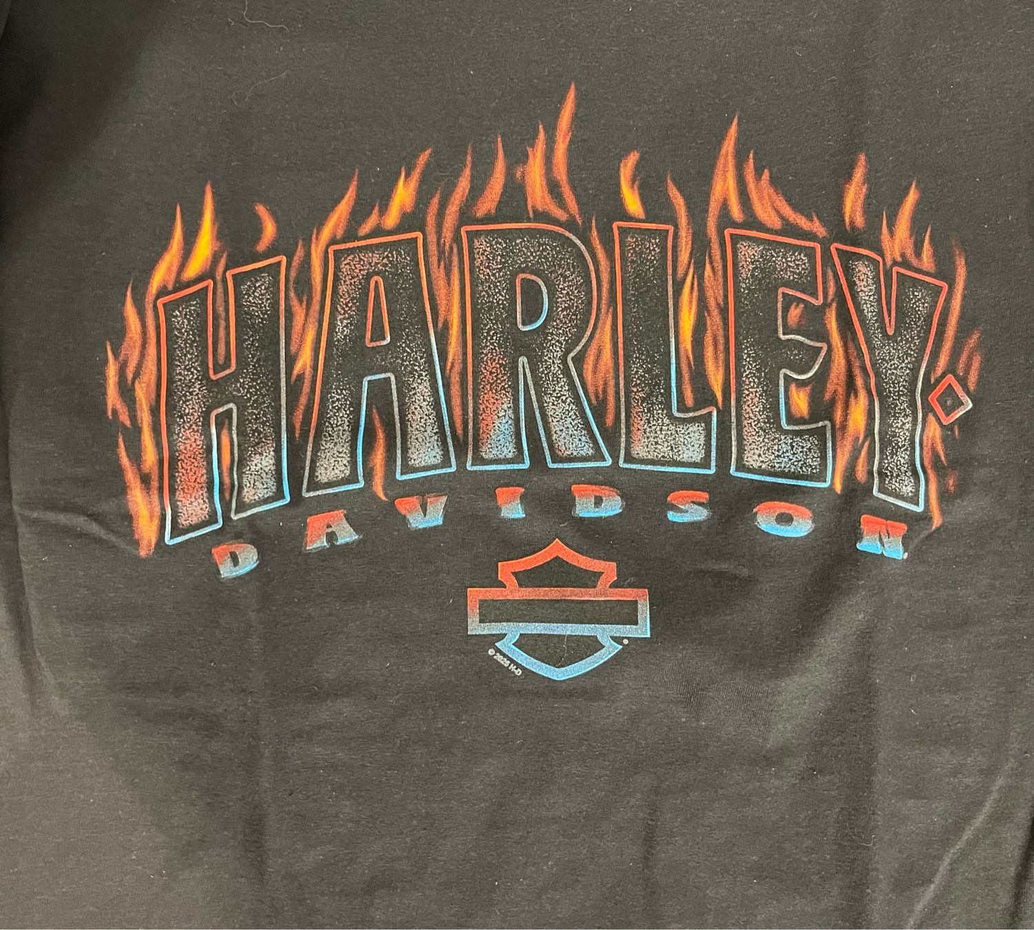 Men's Custom Tee - Harley Flames Tee