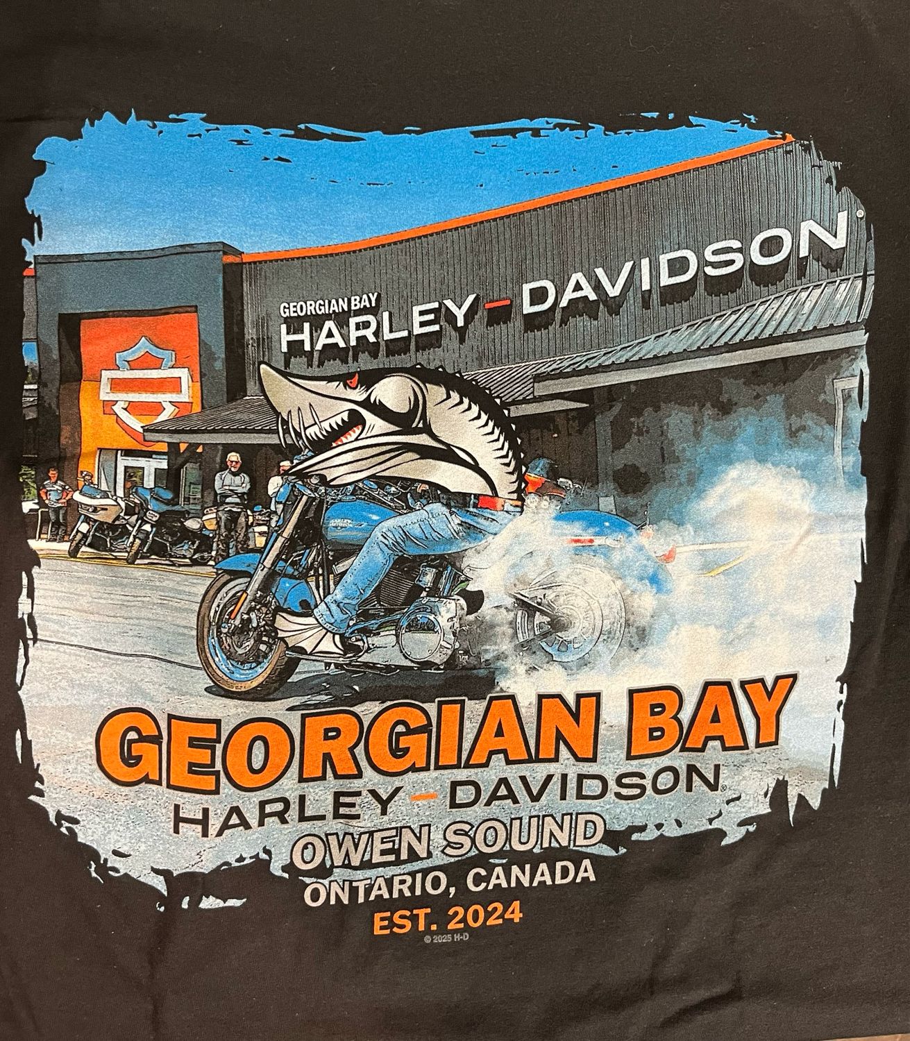 Men's Custom Tee - Harley Flames Tee