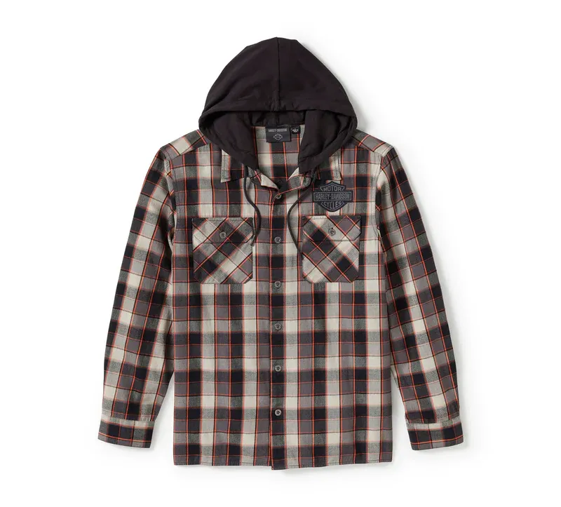 Apparel - Men's Metal Bound Plaid Button Up Long Sleeve