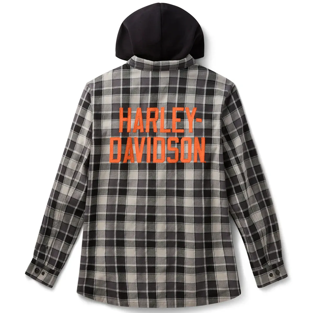 Apparel - Men's Scripted Plaid Button Up Long Sleeve