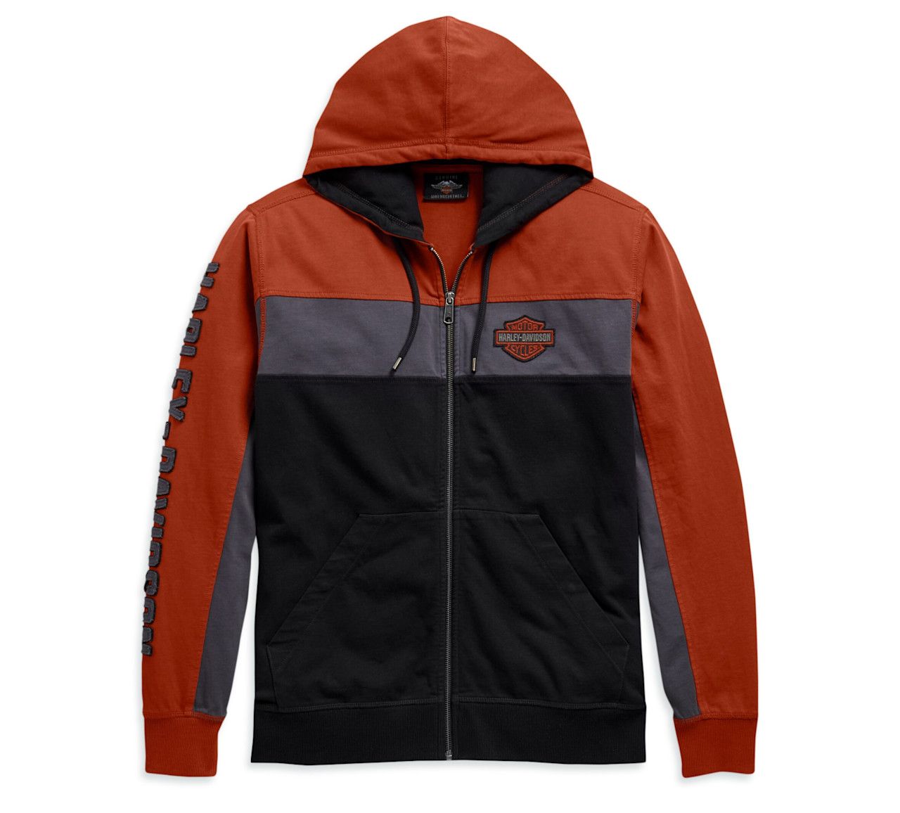 Apparel - Men's Colourblock Zip-Up Hoodie