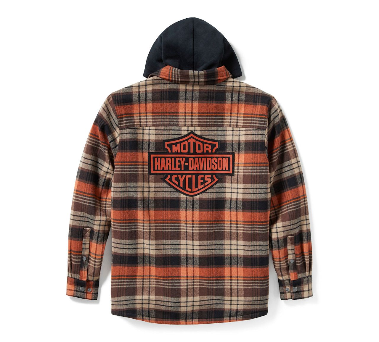 Apparel - Men's B&amp;S Hooded Plaid Jacket