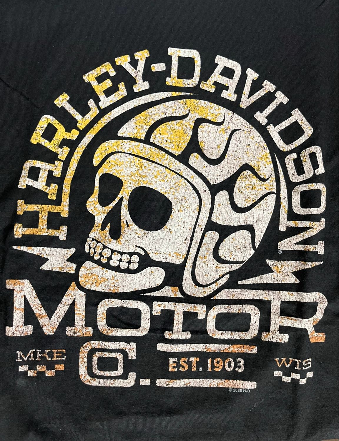 Men's Custom Tee - Flame Helmet Skull Tee