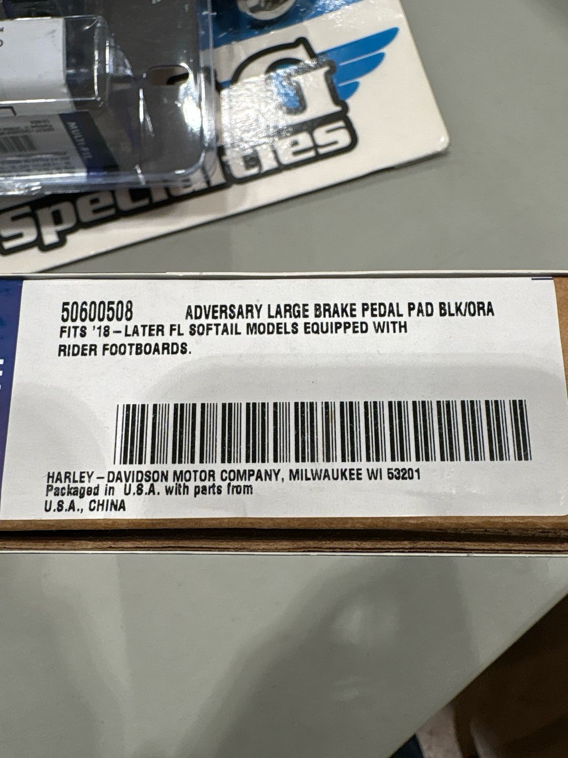 Adversary Large Brake Pedal Blk/Org