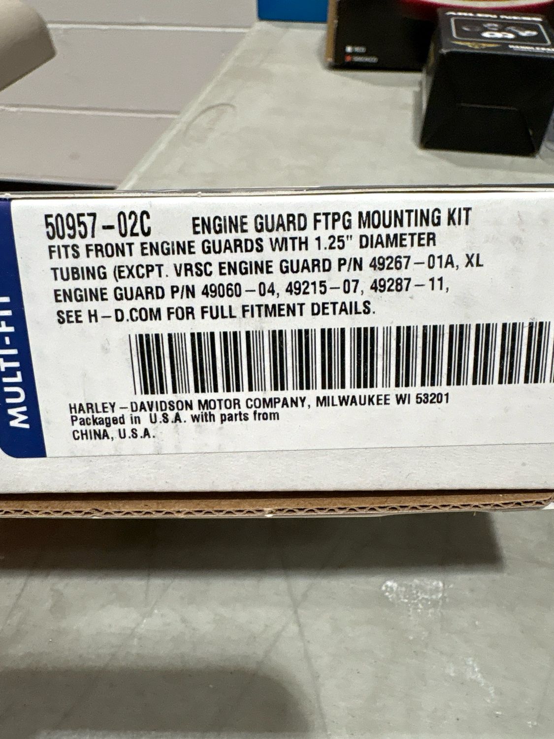 Engine Guard Footpegs Mounting Kit