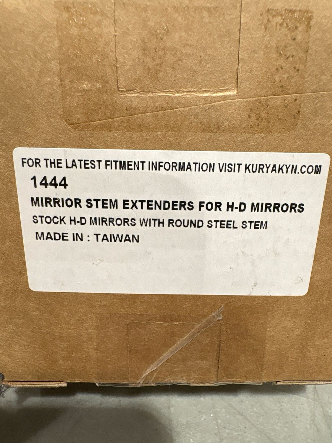 Mirror Stem Extenders For H-D Mirrors