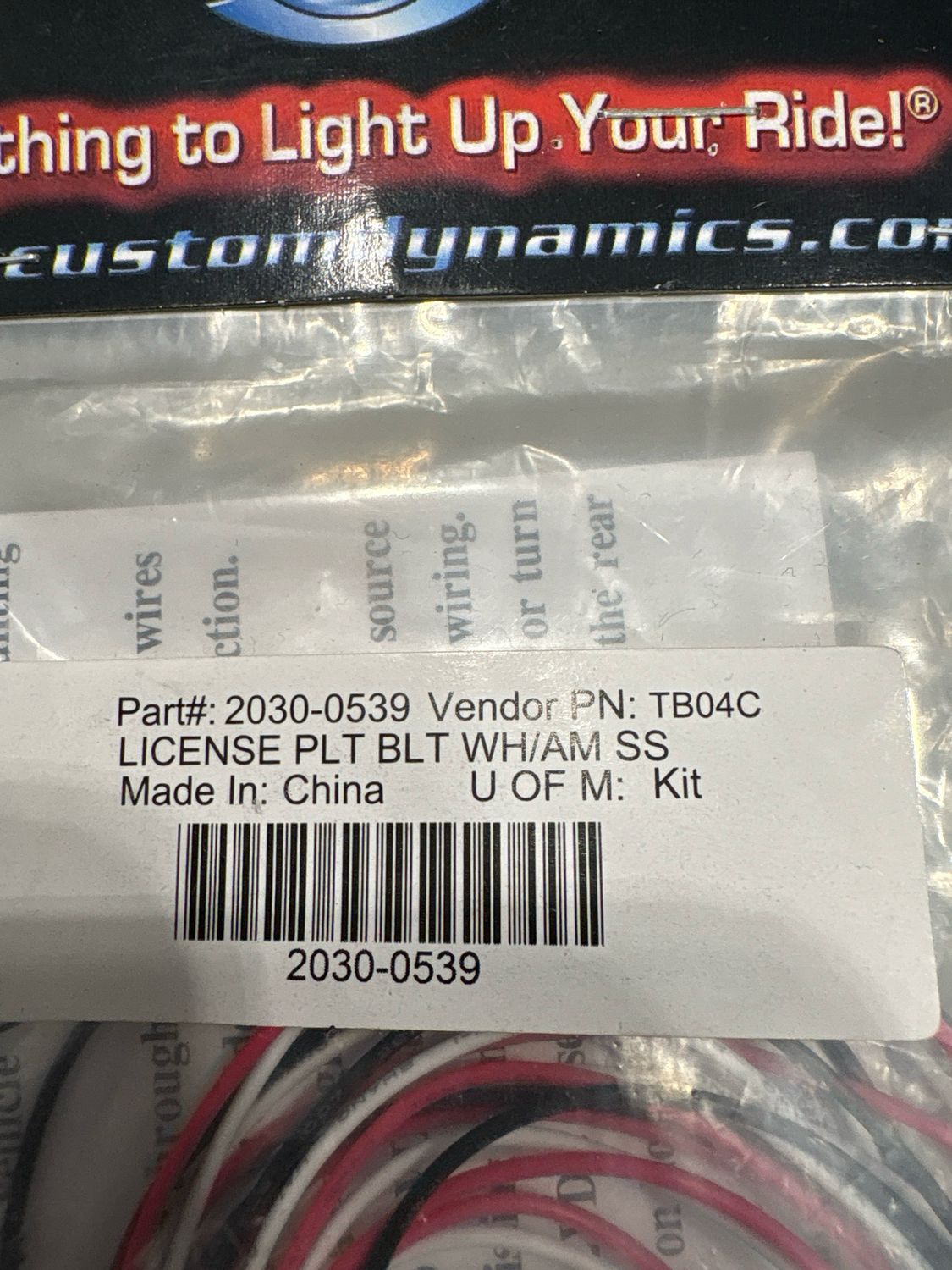 Licence Plate Bolts Polish W/white/amb LED