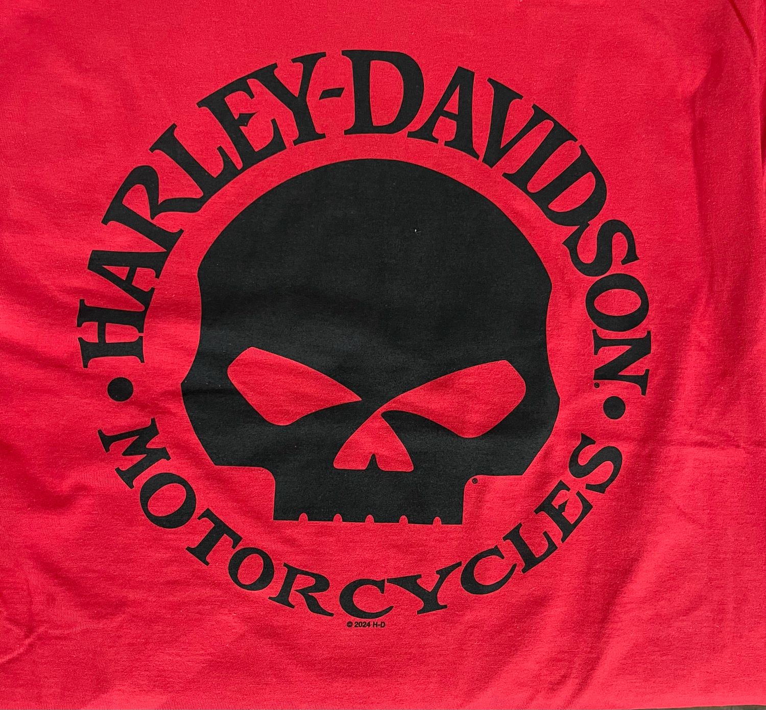 Men's Custom Tee - Red Willie G Skull Tee