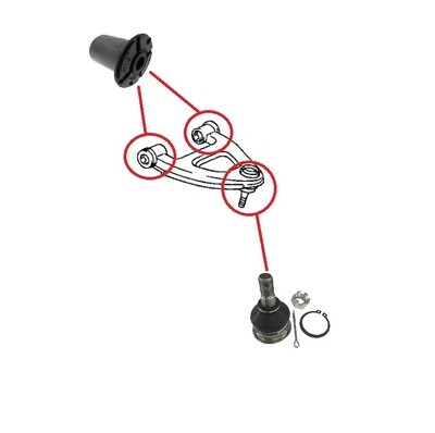 Toyota Chaser Cresta Crown Mark II Rear Upper Control arm Bushings &amp; Ball Joint