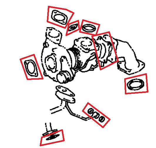 Toyota Mark II JZX110 - 1JZGTE Genuine Turbocharger Gasket Set