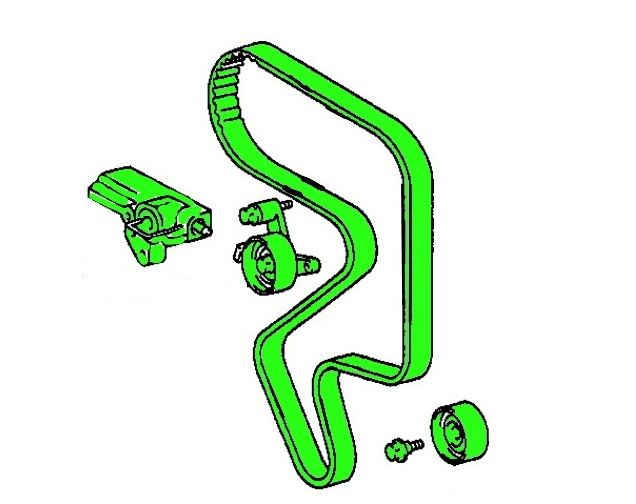 Genuine Toyota MR2 SW20 - Genuine / OEM 3SGTE Timing Belt (177 teeth)