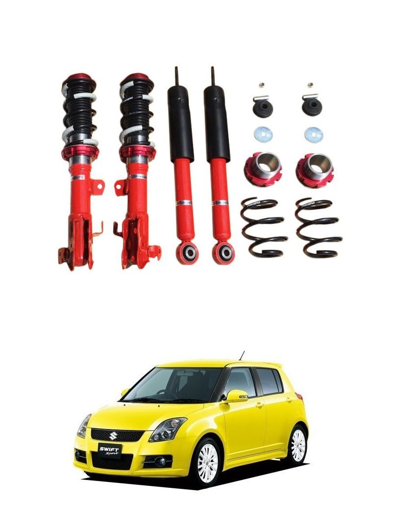 Suzuki Swift ZC11S ZC21S Height Adjustable Suspension Coilover Set 2005 - 2010