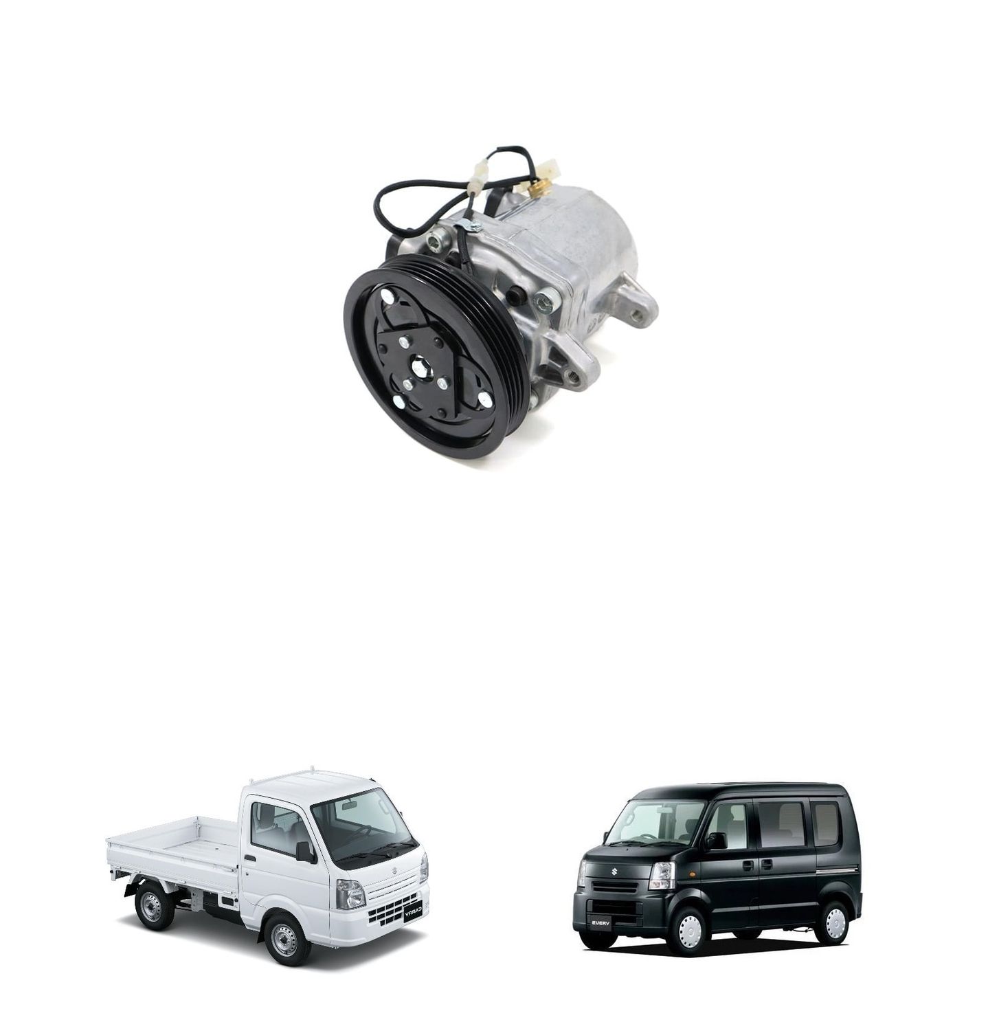 Suzuki Carry Every Mini Truck DA63T DA65T K6A AC Compressor