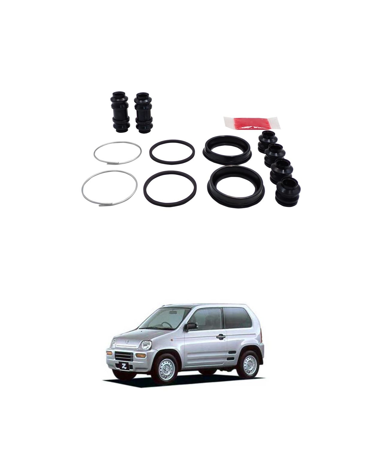 Honda Z PA1 Front Brake Caliper Repair Seal Kit