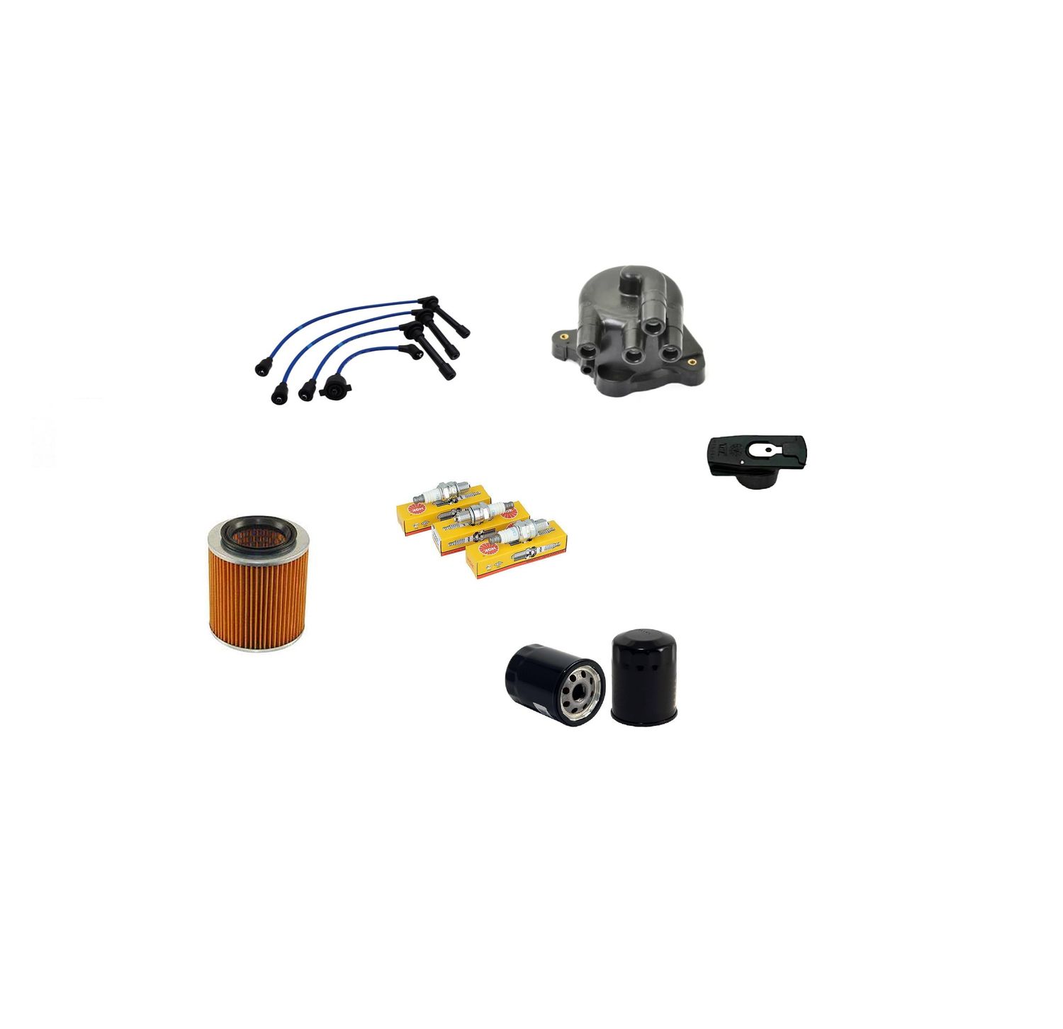 Honda Acty HA1 HA3 HA4 HA5 HH3 E07A Engine Service Tune Up Kit Filters &amp; Spark Plugs