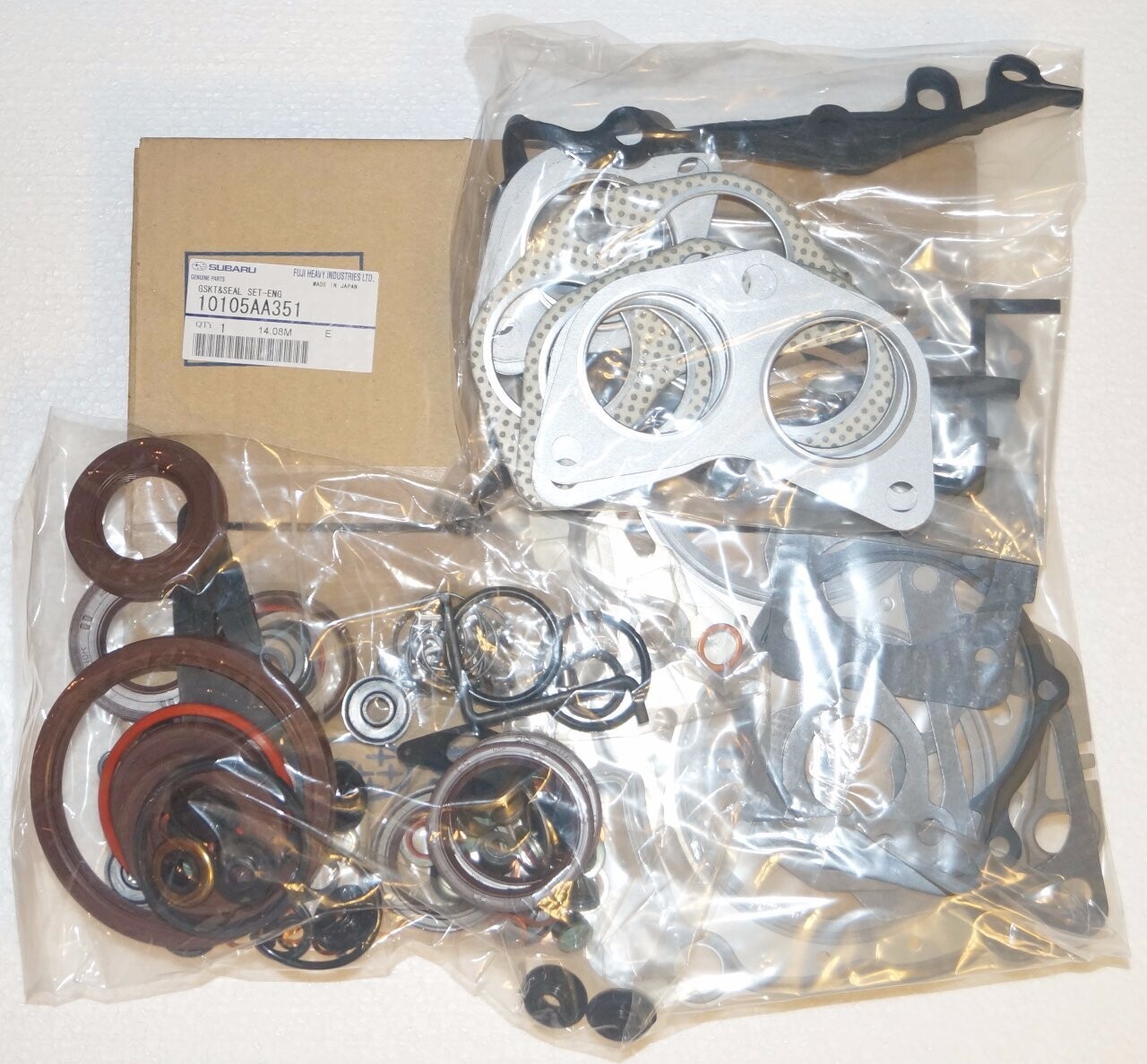 Subaru Legacy BE5 / BH5 Genuine EJ206 / EJ208 Complete Engine Gasket Kit