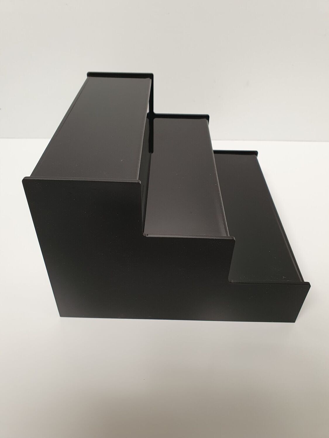 Gloss Black Acrylic Display Riser CutOut Plastics