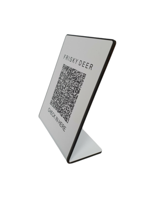 Safe WA QR code Check in here table talker