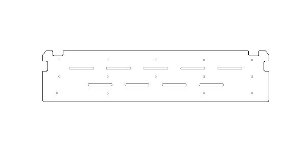 Milsbo Tall Standard half shelf
