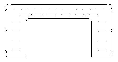 Fabrikor Wide U Shape Shelf
